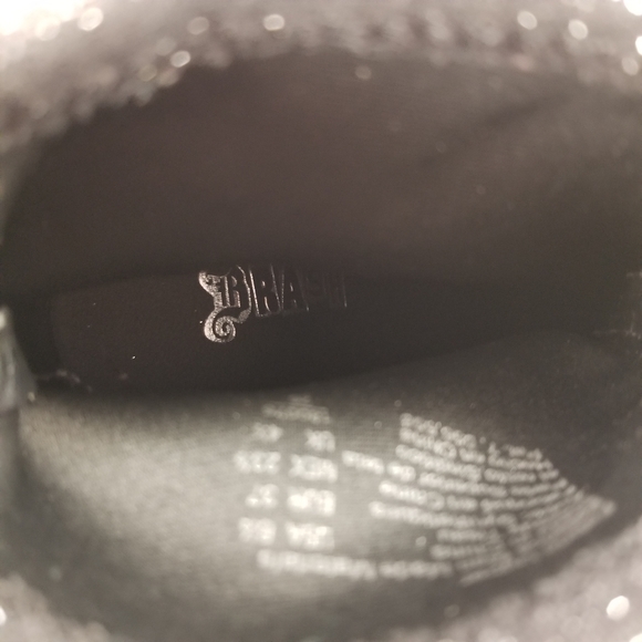 Brash black sparkle sock ankle booties Size 6.5 - Picture 7 of 9